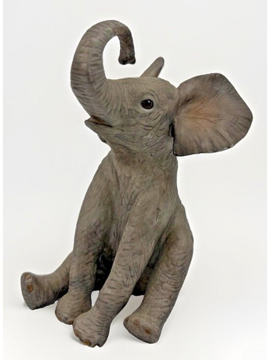 Lenox Other - Vintage Lenox Smithsonian African Baby Elephant Showering Figurine 1993